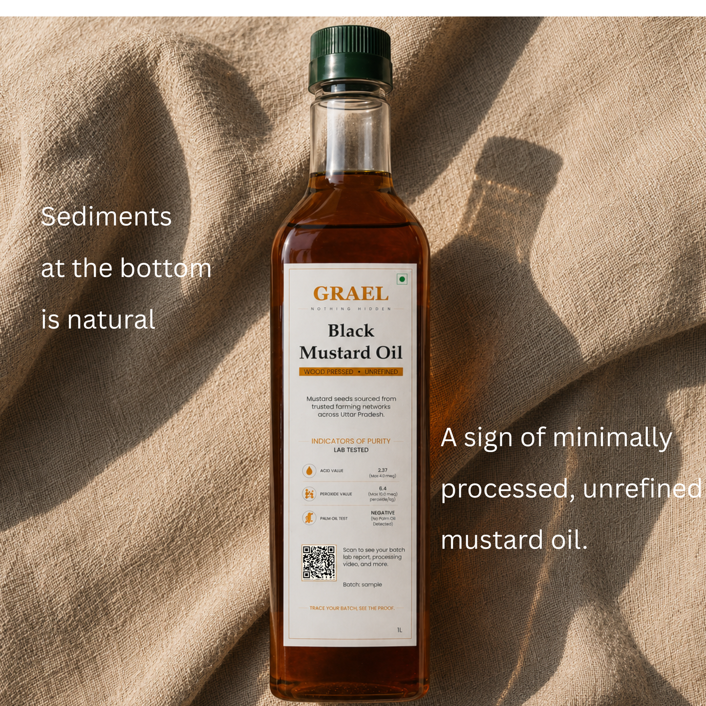 wood-pressed Black Mustard Oil