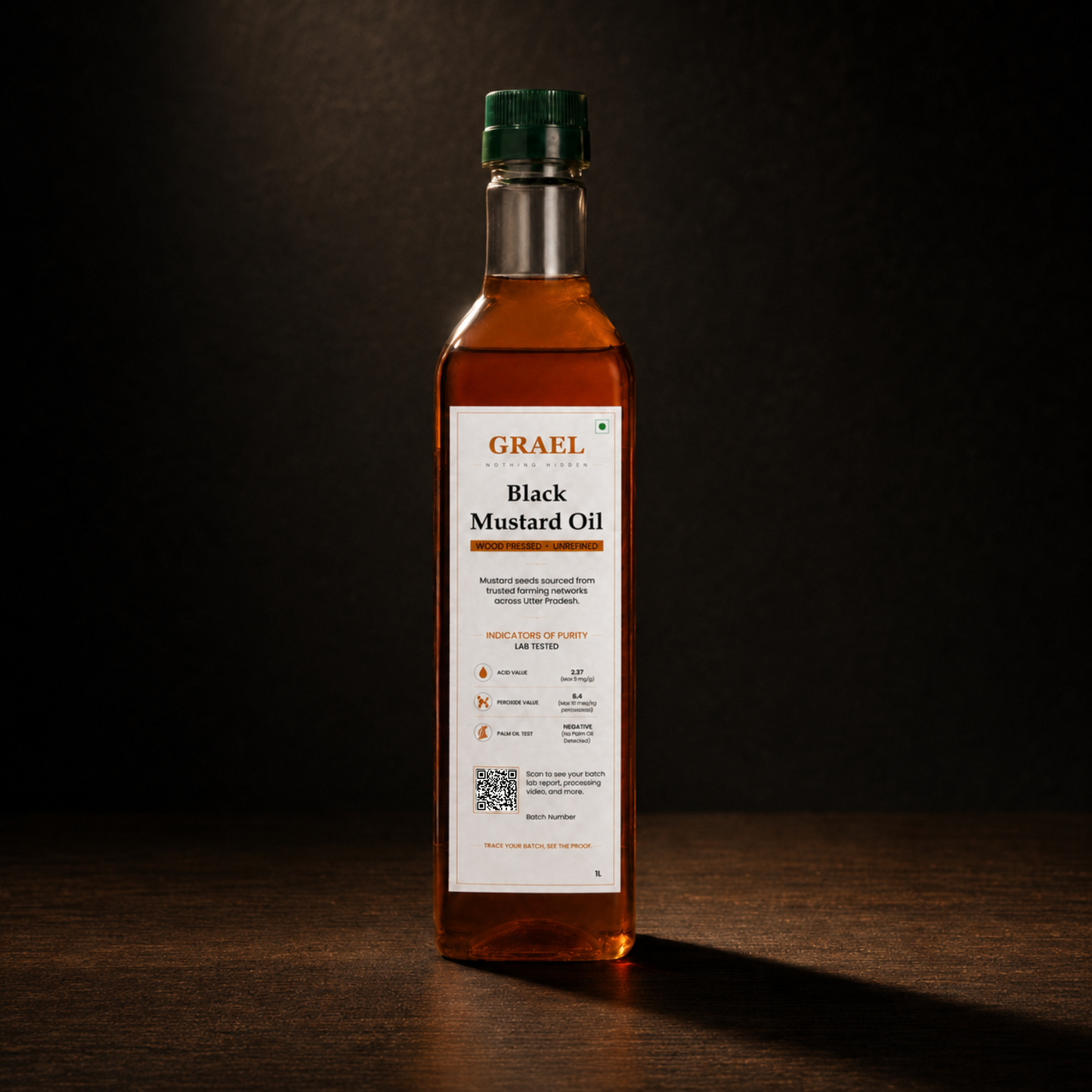 wood-pressed Black Mustard Oil