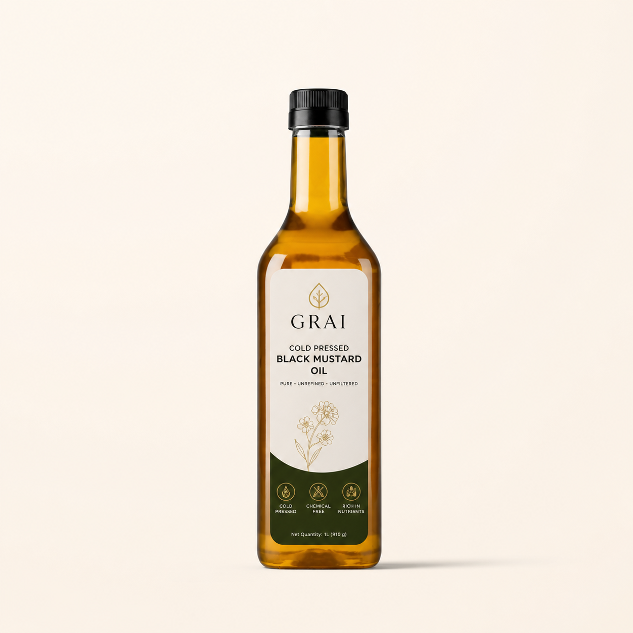 wood-pressed Black Mustard Oil