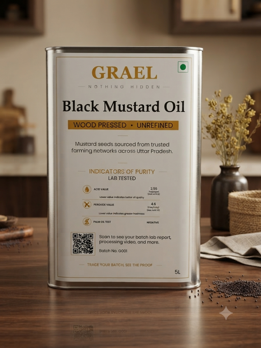 wood-pressed Black Mustard Oil